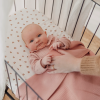 Ledikantdeken - Jacquard pure rose
